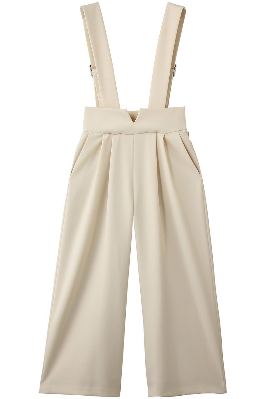 【ランバン オン ブルー/LANVIN en Bleu】のダブルクロスサスペンダーワイドパンツ インテリア・キッズ・メンズ・レディースファッション・服の通販 founy(ファニー) 　ファッション　Fashion　レディースファッション　Fashion for Women　パンツ　Pants & Trousers　サスペンダー　Suspenders, Braces　シンプル　Simple, Minimal　ダブル　Double, Double-Breasted　フォルム　Silhouette, Form　ワイド　Wide, Wide Fit　オフ|ID: prp329100004889000 ipo3291000000036519613