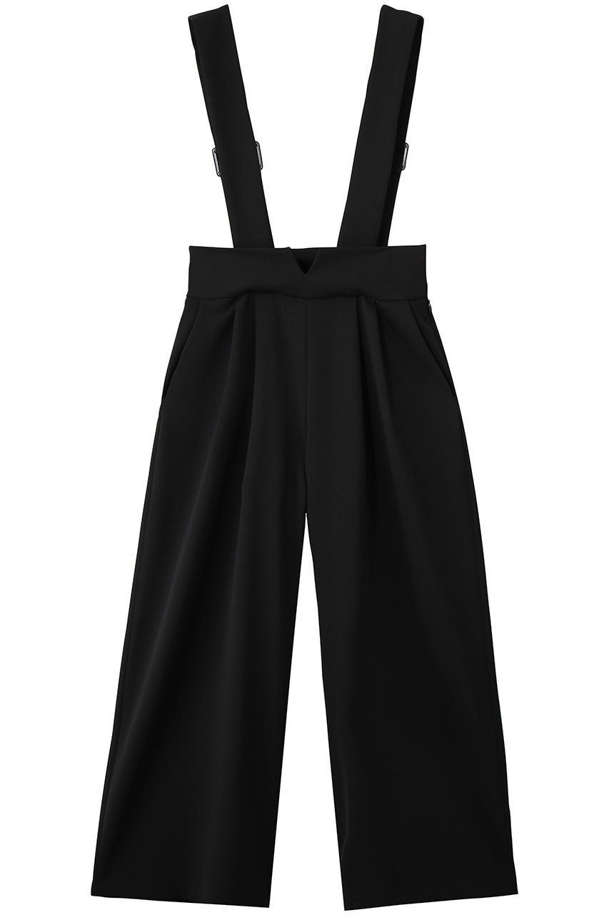 【ランバン オン ブルー/LANVIN en Bleu】のダブルクロスサスペンダーワイドパンツ インテリア・キッズ・メンズ・レディースファッション・服の通販 founy(ファニー) 　ファッション　Fashion　レディースファッション　Fashion for Women　パンツ　Pants & Trousers　サスペンダー　Suspenders, Braces　シンプル　Simple, Minimal　ダブル　Double, Double-Breasted　フォルム　Silhouette, Form　ワイド　Wide, Wide Fit　ブラック|ID: prp329100004889000 ipo3291000000036519614