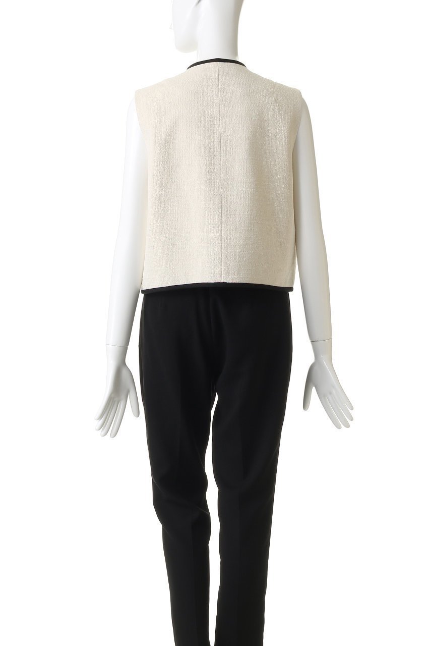 【デザイン ワークス/DESIGN WORKS】のロービングドビーショートパイピングベスト 人気、トレンドファッション・服の通販 founy(ファニー) 　ファッション　Fashion　レディースファッション　Fashion for Women　アウター　Coat / Outerwear Collection　レディースジャケット・軽アウター　Jackets　ウォーム　Warm Fabric　コンパクト　Compact, Small Size　ジャケット　Jacket, Outerwear　ダブル　Double, Double-Breasted　パイピング　Piping, Trim Design　ベスト　Vest, Waistcoat　ボトム　Bottoms, Lower Wear　エレガント 上品　Elegant　再入荷　Restock / Back in Stock　別注　Limited Edition, Custom Order　other-4|ID: prp329100004889001 ipo3291000000036519624