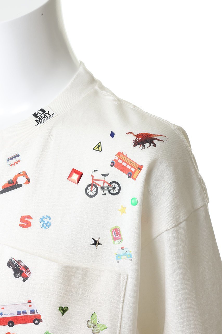 【メゾン ミハラヤスヒロ/Maison MIHARA YASUHIRO / MEN】の【MEN】【Maison MIHARA YASUHIRO】KIDS STICKERTシャツ 人気、トレンドファッション・服の通販 founy(ファニー) ファッション Fashion メンズファッション Fashion for Men トップス・カットソー Cut & Sew Tops メンズシャツ Shirts ショート Short, Short Length スリーブ Sleeve, Long Sleeve / Short Sleeve other-5|ID: prp329100004889003 ipo3291000000036519663