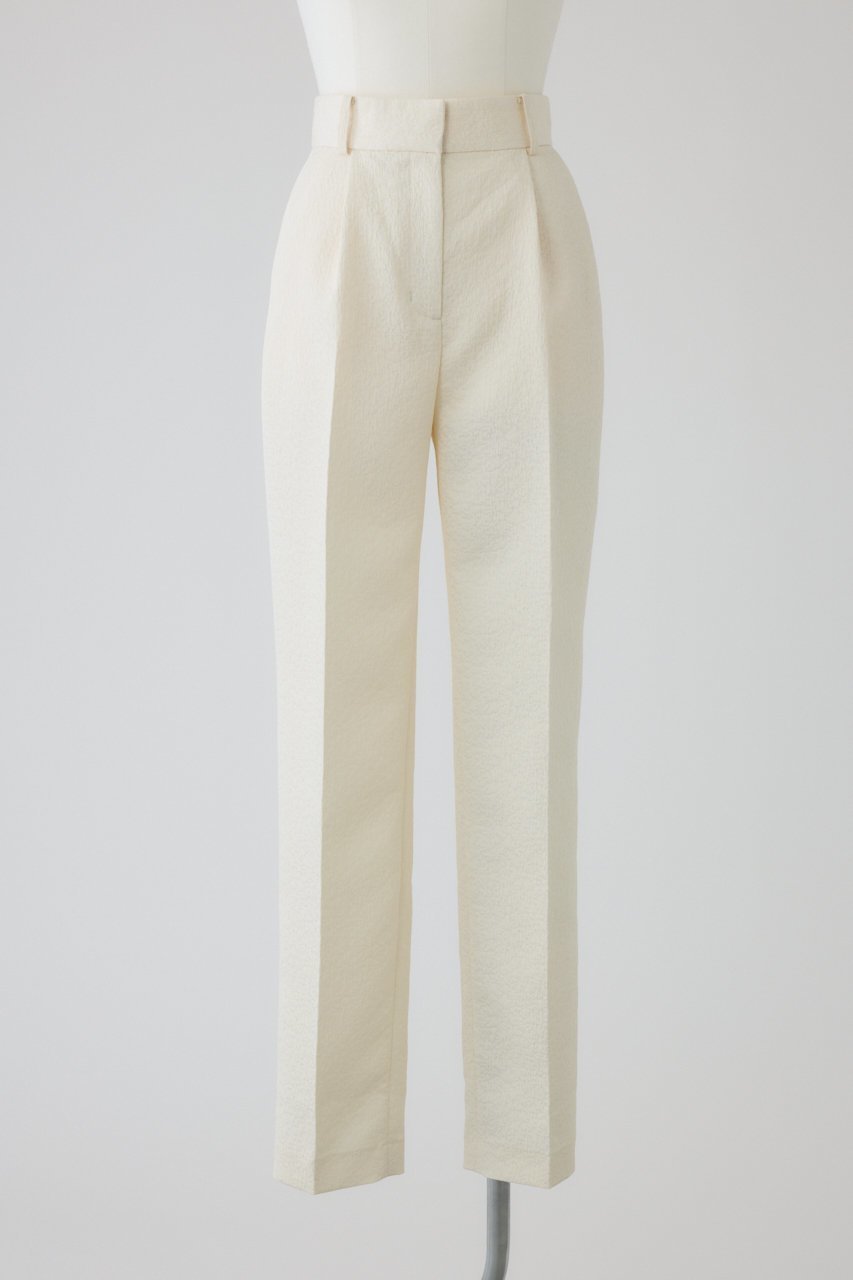 【リムアーク/RIM.ARK】のGlossy JQ tapered PT/パンツ インテリア・キッズ・メンズ・レディースファッション・服の通販 founy(ファニー) ファッション Fashion レディースファッション Fashion for Women パンツ Pants & Trousers おすすめ Recommended / Our Picks セットアップ Set-Up, Coordinated Outfit エレガント 上品 Elegant ビジネス 仕事 通勤 Business / Work / Commuting アイボリー|ID: prp329100004889004 ipo3291000000036519784