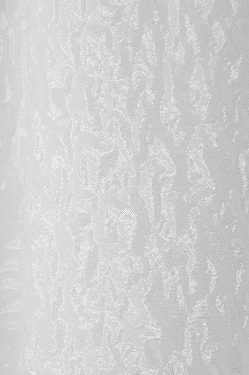 【オーヴィル/EAUVIRE】のシマーフレアスカート 人気、トレンドファッション・服の通販 founy(ファニー) 　ファッション　Fashion　レディースファッション　Fashion for Women　スカート　Skirts　Aライン・フレアスカート　A-Line & Flared Skirts　ロングスカート　Long Skirts / Maxi & Midi Skirts　イタリア　Italy　オーガンジー　Organza Fabric　ギャザー　Gathered, Ruffled　シルク　Silk, 100% Silk　ジャカード／ジャガード　Jacquard, Woven Pattern　フリンジ　Fringe, Tassel　フレア　Flare, Flared　ヘムライン　Hemline, Bottom Cut　リラックス　Relax, Relaxed Fit　ロング　Long, Long-Length　other-6|ID: prp329100004889007 ipo3291000000036519899