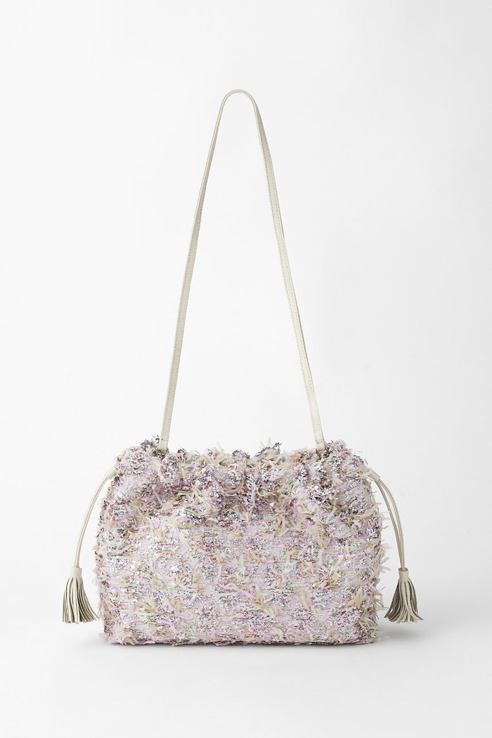 【オーヴィル/EAUVIRE】のショルダーストラップバッグ インテリア・キッズ・メンズ・レディースファッション・服の通販 founy(ファニー) https://founy.com/ ファッション Fashion レディースファッション Fashion for Women バッグ Bags クラッチ Clutch, Clutch Bag ジャカード／ジャガード Jacquard, Woven Pattern ツイード Twill, Twill Weave フリンジ Fringe, Tassel リボン Ribbon, Bow |ID: prp329100004889008 ipo3291000000036519902