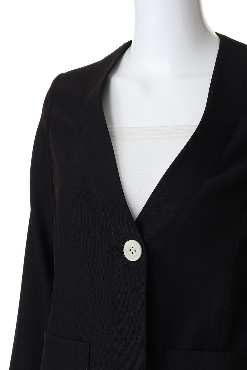 【エムフィル/M Fil】のトリアセ ボディシェル ノーカラージャケット 人気、トレンドファッション・服の通販 founy(ファニー) 　ファッション　Fashion　レディースファッション　Fashion for Women　アウター　Coat / Outerwear Collection　レディースジャケット・軽アウター　Jackets　ノーカラージャケット / シンプル上品コーデ　Collarless Jackets　カーディガン　Cardigan, Knitwear　シンプル　Simple, Minimal　ジャケット　Jacket, Outerwear　ストレッチ　Stretch, Stretchy Fabric　スリット　Slit, Slit Detail　ドレープ　Drape, Draping Fabric　ワイド　Wide, Wide Fit　夏　Summer　other-5|ID: prp329100004889012 ipo3291000000036519938