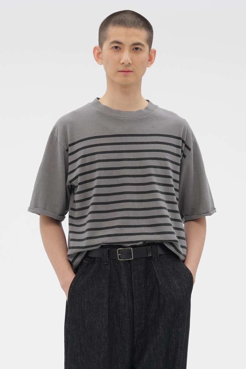 【その他のブランド/Other】のBELGIAN LINEN COTTON JERSEY TOP 人気、トレンドファッション・服の通販 founy(ファニー) 　ファッション　Fashion　レディースファッション　Fashion for Women　トップス・カットソー　Cut & Sew Tops　シャツ・ブラウス・オフィスカジュアル　Elegant Blouses & Button-Ups　ロングTシャツ・Tシャツ　Longline T-Shirts & Tees　カットソー・ベーシックTシャツ　Cut-and-Sewn Tops / Stretch Tees & Basics　ショート　Short, Short Length　ストライプ　Stripe, Striped Pattern　スリーブ　Sleeve, Long Sleeve / Short Sleeve　リネン　Linen, Linen Fabric　リラックス　Relax, Relaxed Fit　ロールアップ　Roll-Up, Cuffed Hem　エレガント 上品　Elegant　新作・新入荷　New Arrivals / New In　 other-1|ID: prp329100004889025 ipo3291000000036520361