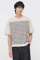 【その他のブランド/Other】のBELGIAN LINEN COTTON JERSEY TOP 人気、トレンドファッション・服の通販 founy(ファニー) ファッション Fashion レディースファッション Fashion for Women トップス・カットソー Cut & Sew Tops シャツ・ブラウス・オフィスカジュアル Elegant Blouses & Button-Ups ロングTシャツ・Tシャツ Longline T-Shirts & Tees カットソー・ベーシックTシャツ Cut-and-Sewn Tops / Stretch Tees & Basics ショート Short, Short Length ストライプ Stripe, Striped Pattern スリーブ Sleeve, Long Sleeve / Short Sleeve リネン Linen, Linen Fabric リラックス Relax, Relaxed Fit ロールアップ Roll-Up, Cuffed Hem エレガント 上品 Elegant 新作・新入荷 New Arrivals / New In thumbnail ベージュ|ID: prp329100004889025 ipo3291000000036520363