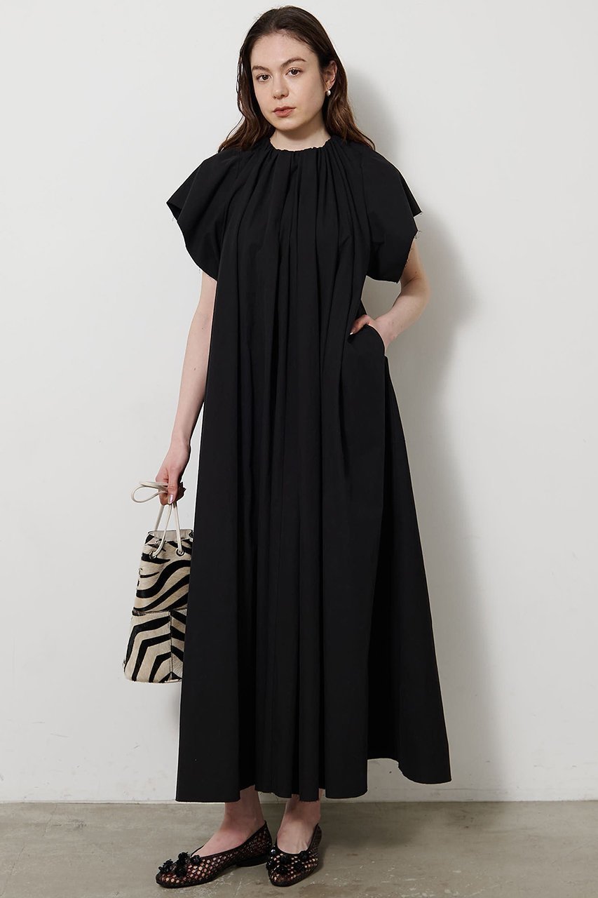 【ウィムガゼット/Whim Gazette】のギャザータイプライターワンピース 人気、トレンドファッション・服の通販 founy(ファニー) 　ファッション　Fashion　レディースファッション　Fashion for Women　ワンピース　Dresses　チュニック　Tunic Tops & Dresses　ギャザー　Gathered, Ruffled　シンプル　Simple, Minimal　タイプライター　Typewriter Fabric, Crisp Cotton　チュニック　Tunic, Long Top　リラックス　Relax, Relaxed Fit　ロング　Long, Long-Length　エレガント 上品　Elegant　新作・新入荷　New Arrivals / New In　 other-1|ID: prp329100004889026 ipo3291000000036520371