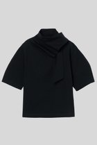 【イロット/IIROT】のpure organic cotton ブラウス 人気、トレンドファッション・服の通販 founy(ファニー) ファッション Fashion レディースファッション Fashion for Women トップス・カットソー Cut & Sew Tops シャツ・ブラウス・オフィスカジュアル Elegant Blouses & Button-Ups ショート Short, Short Length スカーフ Scarf, Neckwear スリーブ Sleeve, Long Sleeve / Short Sleeve ハーフ Half, Half-Length エレガント 上品 Elegant 新作・新入荷 New Arrivals / New In thumbnail ブラック|ID: prp329100004889033 ipo3291000000036520529
