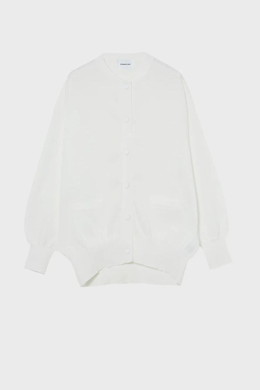 【スタニングルアー/STUNNING LURE】のハイツイストニットブルゾン 人気、トレンドファッション・服の通販 founy(ファニー) 　ファッション　Fashion　レディースファッション　Fashion for Women　トップス・カットソー　Cut & Sew Tops　ニット　Knit Tops & Sweaters　カーディガン・羽織り　Layered Style Cardigans　カーディガン　Cardigan, Knitwear　フラット　Flat, Flat Shoes　エレガント 上品　Elegant　 other-1|ID: prp329100004889038 ipo3291000000036520577