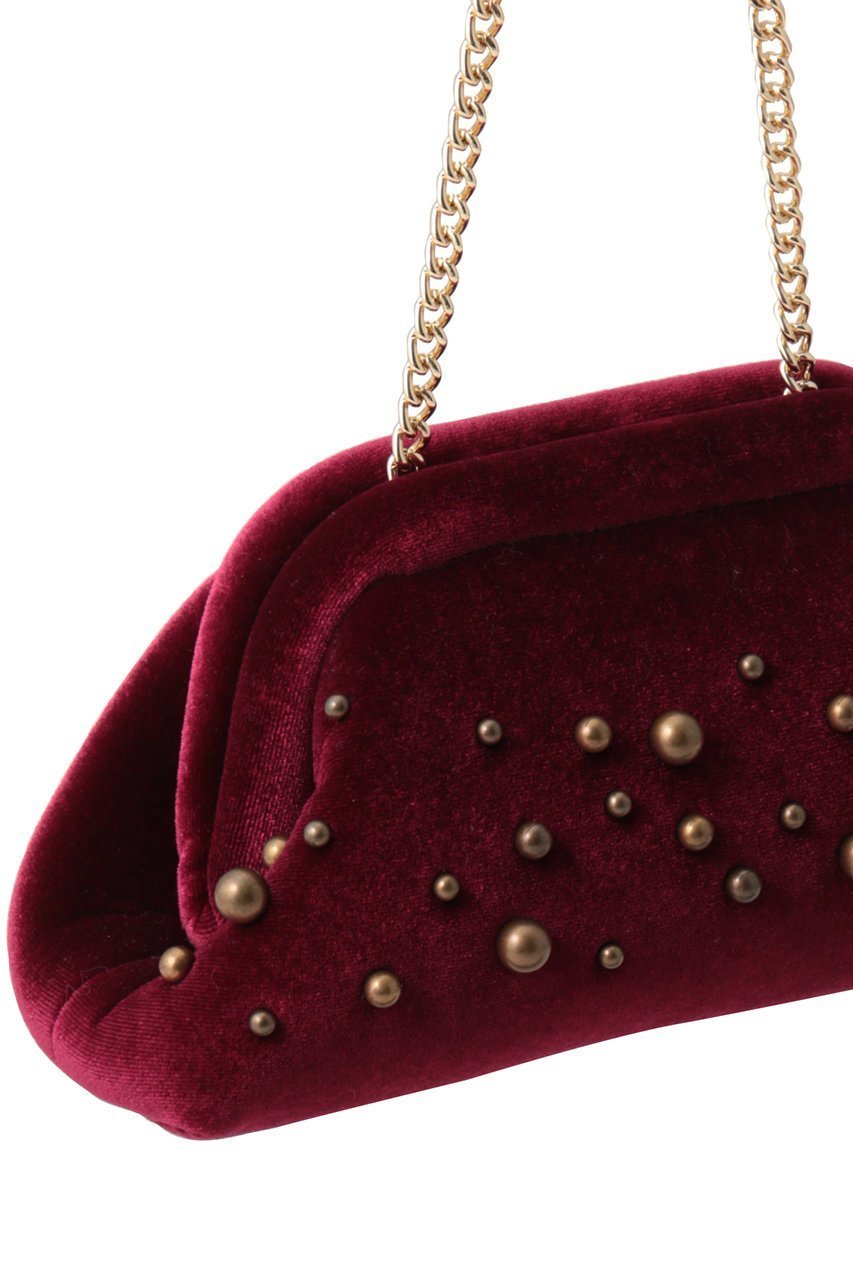 【アルアバイル/allureville】の【caterina bertini 】STUDS VELVET クラッチバッグ 人気、トレンドファッション・服の通販 founy(ファニー) 　ファッション　Fashion　レディースファッション　Fashion for Women　バッグ　Bags　おすすめ　Recommended / Our Picks　アンティーク　Antique-Inspired　イタリア　Italy　クラッチ　Clutch, Clutch Bag　チェーン　Chain, Chain Strap　ハンド　Hand, Handmade　パーティ　Party, Party Style　ベルベット　Velvet, Velvety　人気　Popular, Best Seller　新作・新入荷　New Arrivals / New In　other-4|ID: prp329100004889116 ipo3291000000036525630