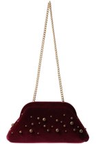 【アルアバイル/allureville】の【caterina bertini 】STUDS VELVET クラッチバッグ ボルドー|ID: prp329100004889116 ipo3291000000036879509