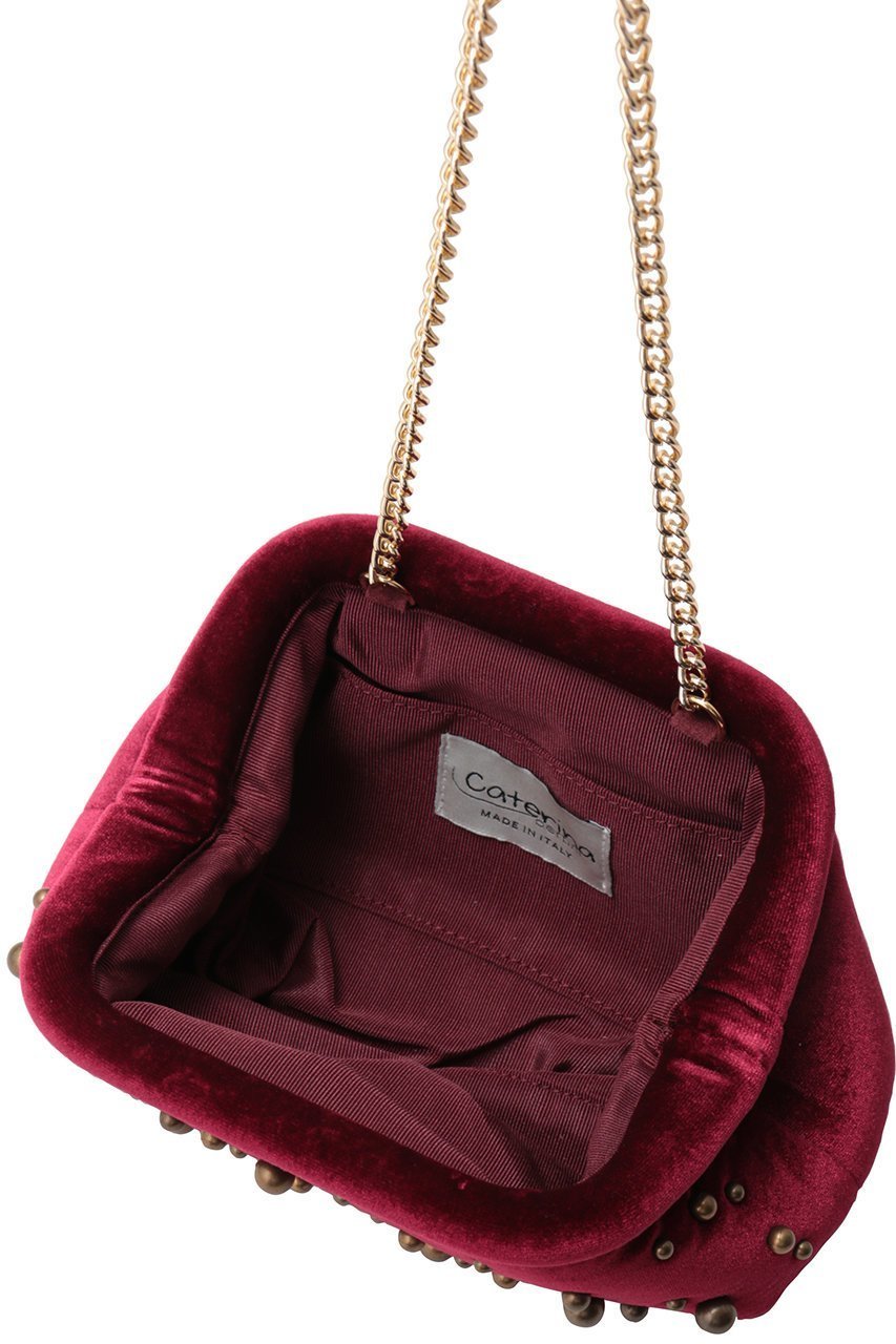 【アルアバイル/allureville】の【caterina bertini 】STUDS VELVET クラッチバッグ 人気、トレンドファッション・服の通販 founy(ファニー) 　ファッション　Fashion　レディースファッション　Fashion for Women　バッグ　Bags　おすすめ　Recommended / Our Picks　アンティーク　Antique-Inspired　イタリア　Italy　クラッチ　Clutch, Clutch Bag　チェーン　Chain, Chain Strap　ハンド　Hand, Handmade　パーティ　Party, Party Style　ベルベット　Velvet, Velvety　人気　Popular, Best Seller　新作・新入荷　New Arrivals / New In　other-5|ID: prp329100004889117 ipo3291000000036525635