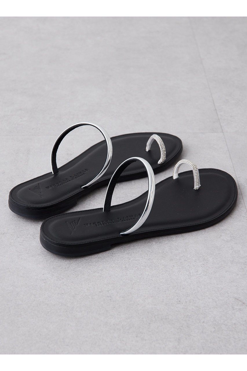 【ウィムガゼット/Whim Gazette】の【NICOLAS LAINAS】別注トングフラットサンダル 人気、トレンドファッション・服の通販 founy(ファニー) 　ファッション　Fashion　レディースファッション　Fashion for Women　インソール　Shoe Insole　エレガント 上品　Elegant　クッション　Cushion, Throw Pillow　クリスタル　Crystal, Swarovski　クール　Cool, Chic　サンダル　Sandals, Summer Shoes　シューズ　Shoes, Footwear　シルバー　Silver, Metallic Silver　フラット　Flat, Flat Shoes　リゾート　Resort, Vacation Style　別注　Limited Edition, Custom Order　新作・新入荷　New Arrivals / New In　other-5|ID: prp329100004889127 ipo3291000000036525713