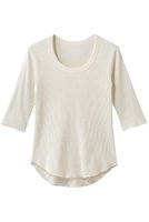 【スリー ドッツ/three dots】のシャイニー リブジェシカ 人気、トレンドファッション・服の通販 founy(ファニー) ファッション Fashion レディースファッション Fashion for Women トップス・カットソー Cut & Sew Tops シャツ・ブラウス・オフィスカジュアル Elegant Blouses & Button-Ups ロングTシャツ・Tシャツ Longline T-Shirts & Tees カットソー・ベーシックTシャツ Cut-and-Sewn Tops / Stretch Tees & Basics おすすめ Recommended / Our Picks インナー Innerwear シアー Sheer, See-Through シャイニー Shiny, Glossy Finish シンプル Simple, Minimal スリーブ Sleeve, Long Sleeve / Short Sleeve ロング Long, Long-Length 新作・新入荷 New Arrivals / New In |ID:prp329100004889131