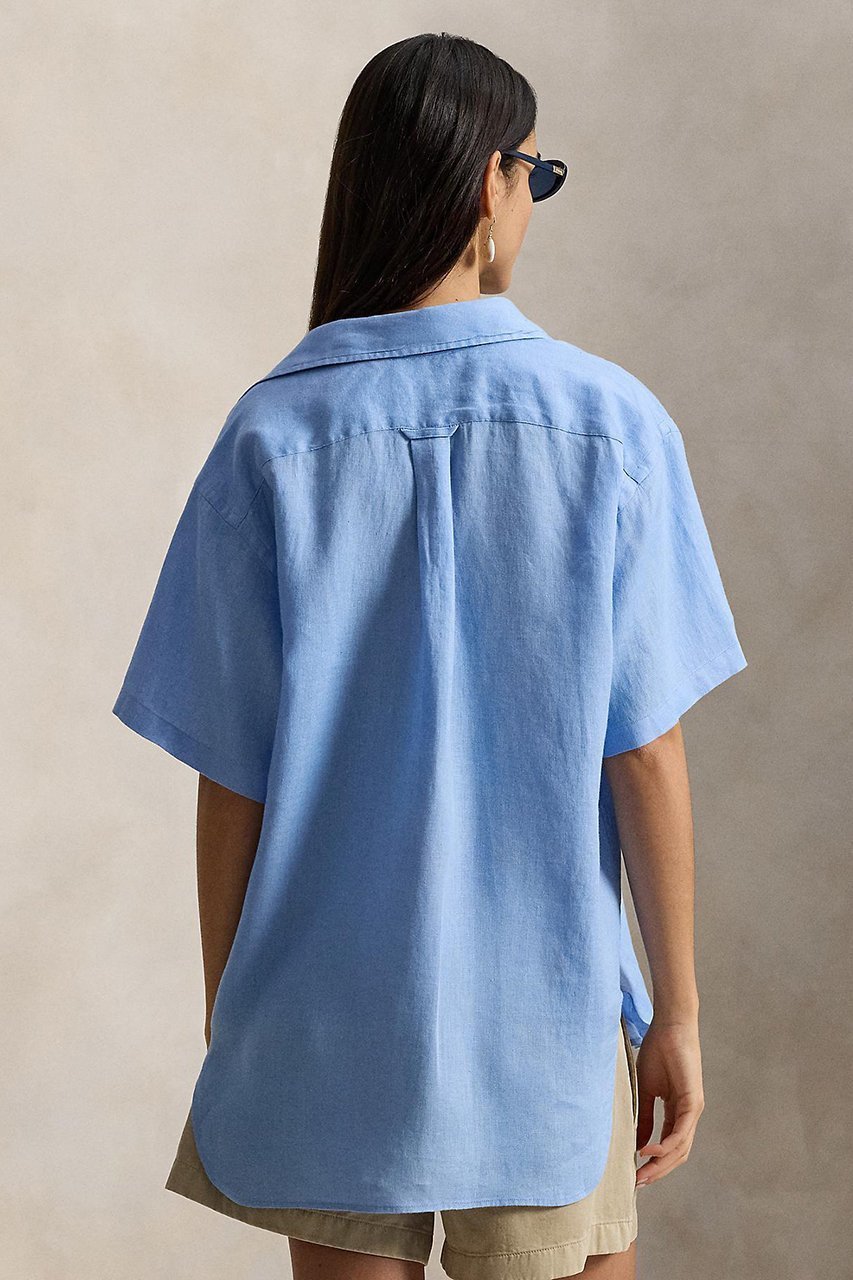 【ラルフローレン/RALPH LAUREN】の【POLO RALPH LAUREN】オーバーサイズ フィット リネン ショートスリーブ シャツ 人気、トレンドファッション・服の通販 founy(ファニー) 　ファッション　Fashion　レディースファッション　Fashion for Women　トップス・カットソー　Cut & Sew Tops　シャツ・ブラウス・オフィスカジュアル　Elegant Blouses & Button-Ups　ショルダー　Shoulder, Shoulder Strap　ショート　Short, Short Length　スリーブ　Sleeve, Long Sleeve / Short Sleeve　ドロップ　Drop Shoulder, Dropped Style　パッチ　Patch, Appliqué　フィット　Fit, Slim Fit　フォルム　Silhouette, Form　ポケット　Pocket, Pocket Detail　リネン　Linen, Linen Fabric　リラックス　Relax, Relaxed Fit　半袖　Short Sleeve, Half Sleeve　夏　Summer　新作・新入荷　New Arrivals / New In　other-4|ID: prp329100004889152 ipo3291000000036526081