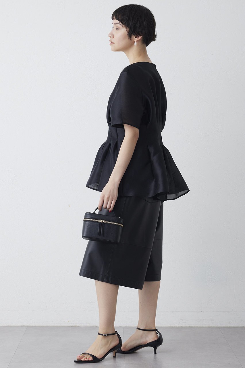 【ウィムガゼット/Whim Gazette】のオーガンジーペプラムブラウス 人気、トレンドファッション・服の通販 founy(ファニー) ファッション Fashion レディースファッション Fashion for Women トップス・カットソー Cut & Sew Tops シャツ・ブラウス・オフィスカジュアル Elegant Blouses & Button-Ups エレガント 上品 Elegant オーガンジー Organza Fabric ショート Short, Short Length シルク Silk, 100% Silk スリーブ Sleeve, Long Sleeve / Short Sleeve フォルム Silhouette, Form ペプラム Peplum, Flared Hem 新作・新入荷 New Arrivals / New In other-3|ID: prp329100004889156 ipo3291000000036526105