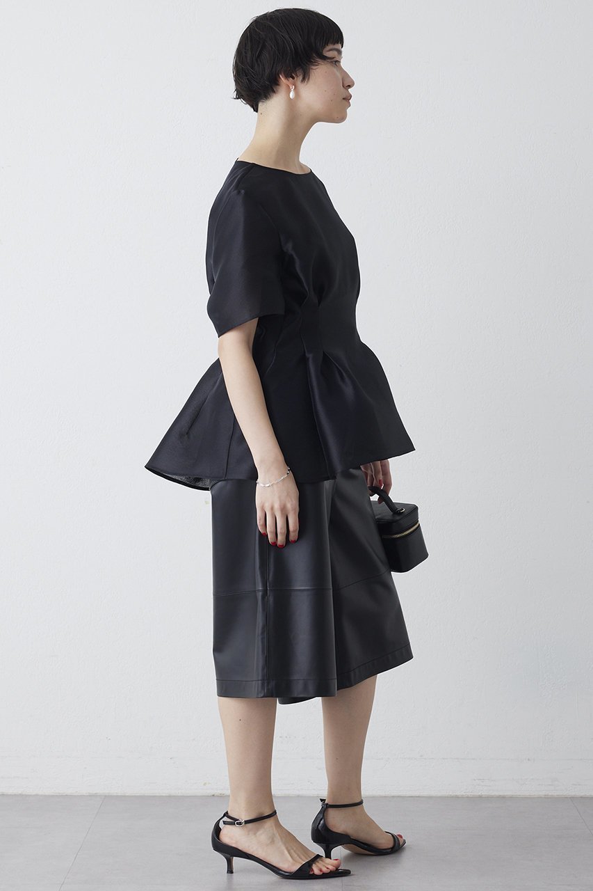 【ウィムガゼット/Whim Gazette】のオーガンジーペプラムブラウス 人気、トレンドファッション・服の通販 founy(ファニー) ファッション Fashion レディースファッション Fashion for Women トップス・カットソー Cut & Sew Tops シャツ・ブラウス・オフィスカジュアル Elegant Blouses & Button-Ups エレガント 上品 Elegant オーガンジー Organza Fabric ショート Short, Short Length シルク Silk, 100% Silk スリーブ Sleeve, Long Sleeve / Short Sleeve フォルム Silhouette, Form ペプラム Peplum, Flared Hem 新作・新入荷 New Arrivals / New In other-5|ID: prp329100004889156 ipo3291000000036526109