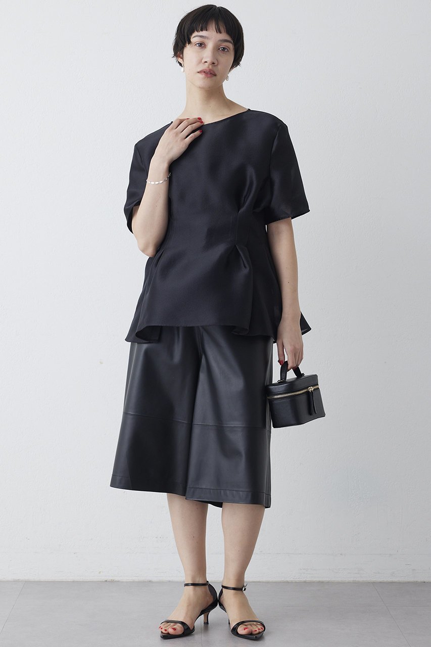 【ウィムガゼット/Whim Gazette】のオーガンジーペプラムブラウス 人気、トレンドファッション・服の通販 founy(ファニー) ファッション Fashion レディースファッション Fashion for Women トップス・カットソー Cut & Sew Tops シャツ・ブラウス・オフィスカジュアル Elegant Blouses & Button-Ups エレガント 上品 Elegant オーガンジー Organza Fabric ショート Short, Short Length シルク Silk, 100% Silk スリーブ Sleeve, Long Sleeve / Short Sleeve フォルム Silhouette, Form ペプラム Peplum, Flared Hem 新作・新入荷 New Arrivals / New In other-6|ID: prp329100004889156 ipo3291000000036526111