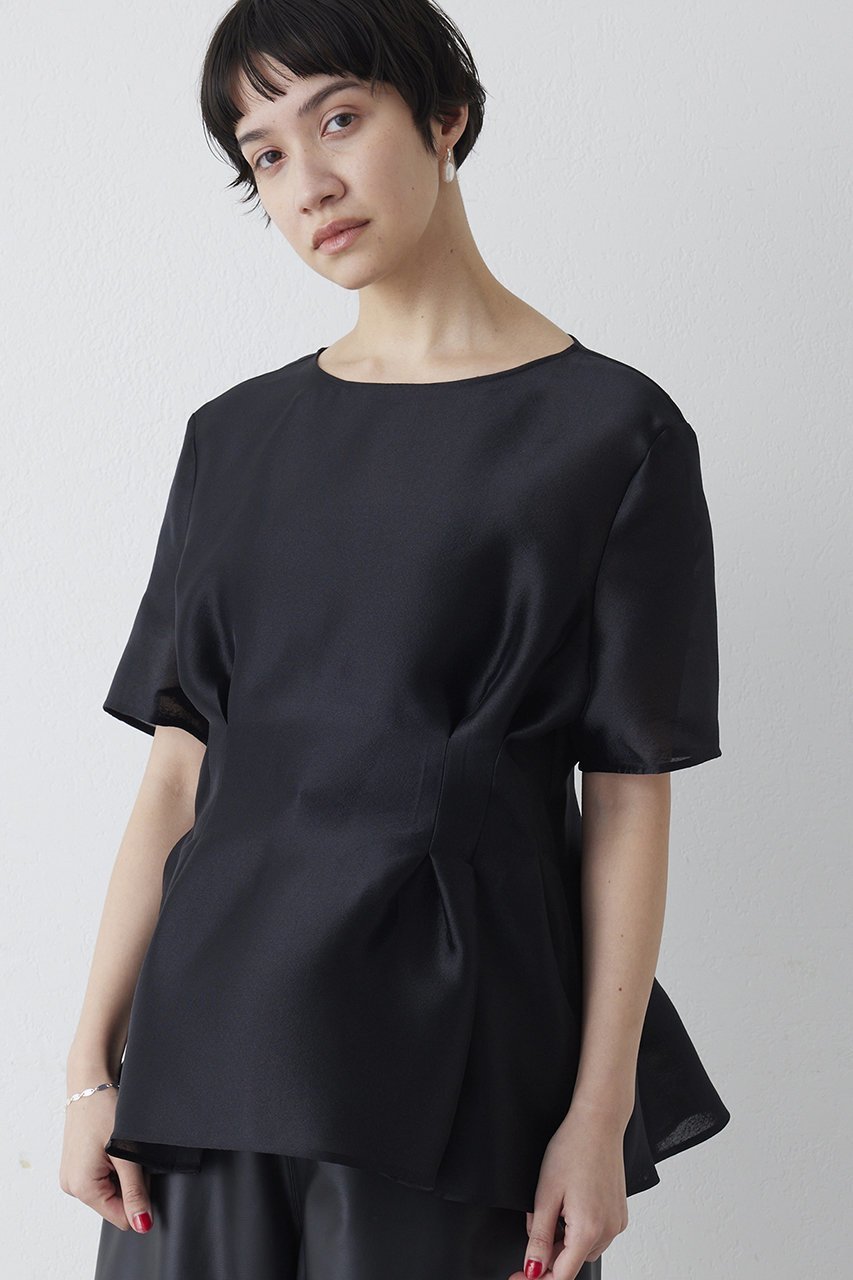 【ウィムガゼット/Whim Gazette】のオーガンジーペプラムブラウス 人気、トレンドファッション・服の通販 founy(ファニー) ファッション Fashion レディースファッション Fashion for Women トップス・カットソー Cut & Sew Tops シャツ・ブラウス・オフィスカジュアル Elegant Blouses & Button-Ups エレガント 上品 Elegant オーガンジー Organza Fabric ショート Short, Short Length シルク Silk, 100% Silk スリーブ Sleeve, Long Sleeve / Short Sleeve フォルム Silhouette, Form ペプラム Peplum, Flared Hem 新作・新入荷 New Arrivals / New In other-7|ID: prp329100004889156 ipo3291000000036526112