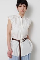 【ウィムガゼット/Whim Gazette】の【THE PAUSE】袖ギャザーノースリーブシャツ 人気、トレンドファッション・服の通販 founy(ファニー) ファッション Fashion レディースファッション Fashion for Women トップス・カットソー Cut & Sew Tops キャミソール&ノースリーブ Camisoles & Sleeveless Tops シャツ・ブラウス・オフィスカジュアル Elegant Blouses & Button-Ups ギャザー Gathered, Ruffled シンプル Simple, Minimal ストライプ Stripe, Striped Pattern ノースリーブ Sleeveless, No-Sleeve バランス Balance, Style Balance レギュラー Regular, Standard Fit 新作・新入荷 New Arrivals / New In 無地 Plain, Solid Color thumbnail オフホワイト|ID: prp329100004889158 ipo3291000000036526114