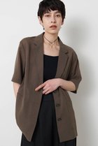 【ウィムガゼット/Whim Gazette】の【THE PAUSE】シアーハーフスリーブジャケット 人気、トレンドファッション・服の通販 founy(ファニー) ファッション Fashion レディースファッション Fashion for Women アウター Coat / Outerwear Collection レディースジャケット・軽アウター Jackets おすすめ Recommended / Our Picks シアー Sheer, See-Through ジャケット Jacket, Outerwear セットアップ Set-Up, Coordinated Outfit マニッシュ Mannish, Boyish 半袖 Short Sleeve, Half Sleeve 新作・新入荷 New Arrivals / New In thumbnail チャコールグレー|ID: prp329100004889164 ipo3291000000036526165