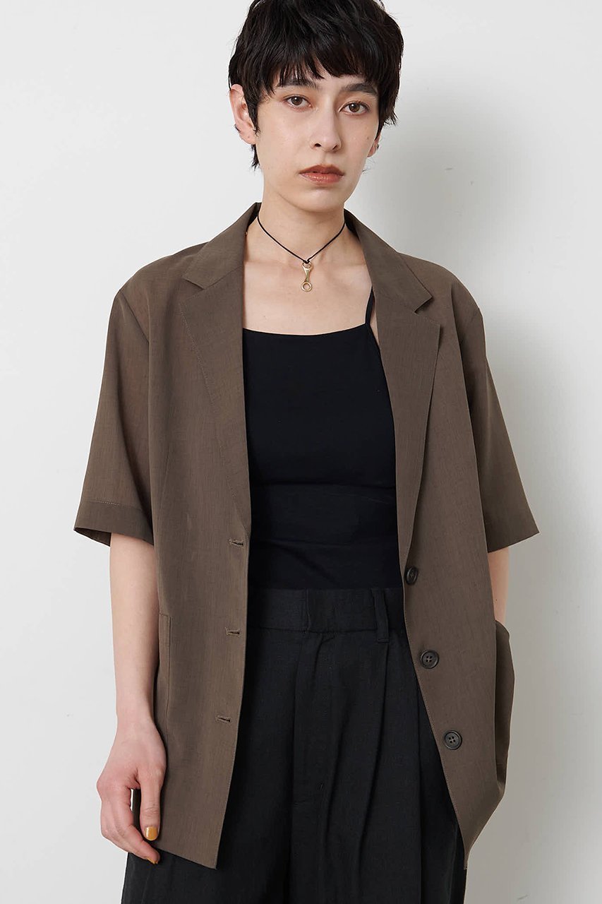 【ウィムガゼット/Whim Gazette】の【THE PAUSE】シアーハーフスリーブジャケット 人気、トレンドファッション・服の通販 founy(ファニー) 　ファッション　Fashion　レディースファッション　Fashion for Women　アウター　Coat / Outerwear Collection　レディースジャケット・軽アウター　Jackets　おすすめ　Recommended / Our Picks　シアー　Sheer, See-Through　ジャケット　Jacket, Outerwear　セットアップ　Set-Up, Coordinated Outfit　マニッシュ　Mannish, Boyish　半袖　Short Sleeve, Half Sleeve　新作・新入荷　New Arrivals / New In　other-7|ID: prp329100004889164 ipo3291000000036526175