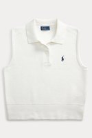 【ラルフローレン/RALPH LAUREN】の【POLO RALPH LAUREN】コットン クロップド スリーブレス ポロ セーター 人気、トレンドファッション・服の通販 founy(ファニー) ファッション Fashion レディースファッション Fashion for Women トップス・カットソー Cut & Sew Tops ニット Knit Tops & Sweaters カジュアルプルオーバー・ニットトップス Pullovers & Knit Tops / Casual Pullovers クロップド Cropped, Short Length シンプル Simple, Minimal スリーブ Sleeve, Long Sleeve / Short Sleeve セーター Sweater, Knitwear ノースリーブ Sleeveless, No-Sleeve バランス Balance, Style Balance フィット Fit, Slim Fit 新作・新入荷 New Arrivals / New In |ID:prp329100004889170