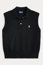 【ラルフローレン/RALPH LAUREN】の【POLO RALPH LAUREN】コットン クロップド スリーブレス ポロ セーター 人気、トレンドファッション・服の通販 founy(ファニー) ファッション Fashion レディースファッション Fashion for Women トップス・カットソー Cut & Sew Tops ニット Knit Tops & Sweaters カジュアルプルオーバー・ニットトップス Pullovers & Knit Tops / Casual Pullovers クロップド Cropped, Short Length シンプル Simple, Minimal スリーブ Sleeve, Long Sleeve / Short Sleeve セーター Sweater, Knitwear ノースリーブ Sleeveless, No-Sleeve バランス Balance, Style Balance フィット Fit, Slim Fit 新作・新入荷 New Arrivals / New In thumbnail ブラック|ID: prp329100004889170 ipo3291000000036526212