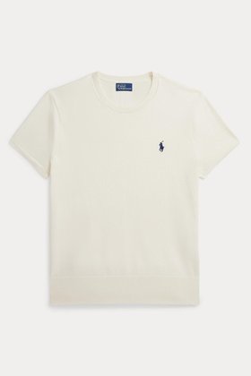 【ラルフローレン/RALPH LAUREN】 【POLO RALPH LAUREN】ショートスリーブ クルーネック セーター人気、トレンドファッション・服の通販 founy(ファニー) ファッション Fashion レディースファッション Fashion for Women トップス・カットソー Cut & Sew Tops ニット Knit Tops & Sweaters カジュアルプルオーバー・ニットトップス Pullovers & Knit Tops / Casual Pullovers カフス Cuff Design ショート Short, Short Length スリム Slim, Slim Fit スリーブ Sleeve, Long Sleeve / Short Sleeve セーター Sweater, Knitwear バランス Balance, Style Balance フィット Fit, Slim Fit エレガント 上品 Elegant 半袖 Short Sleeve, Half Sleeve 新作・新入荷 New Arrivals / New In |ID:prp329100004889172