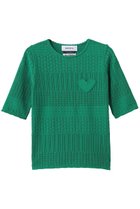 【ミュベール/MUVEIL】の柄編みニットソー 人気、トレンドファッション・服の通販 founy(ファニー) ファッション Fashion レディースファッション Fashion for Women トップス・カットソー Cut & Sew Tops ニット Knit Tops & Sweaters カジュアルプルオーバー・ニットトップス Pullovers & Knit Tops / Casual Pullovers ニットソー Knit-Sewn, Cut & Sew Knit パッチワーク Patchwork, Mixed Fabric ボトム Bottoms, Lower Wear 新作・新入荷 New Arrivals / New In thumbnail グリーン|ID: prp329100004889173 ipo3291000000036526227