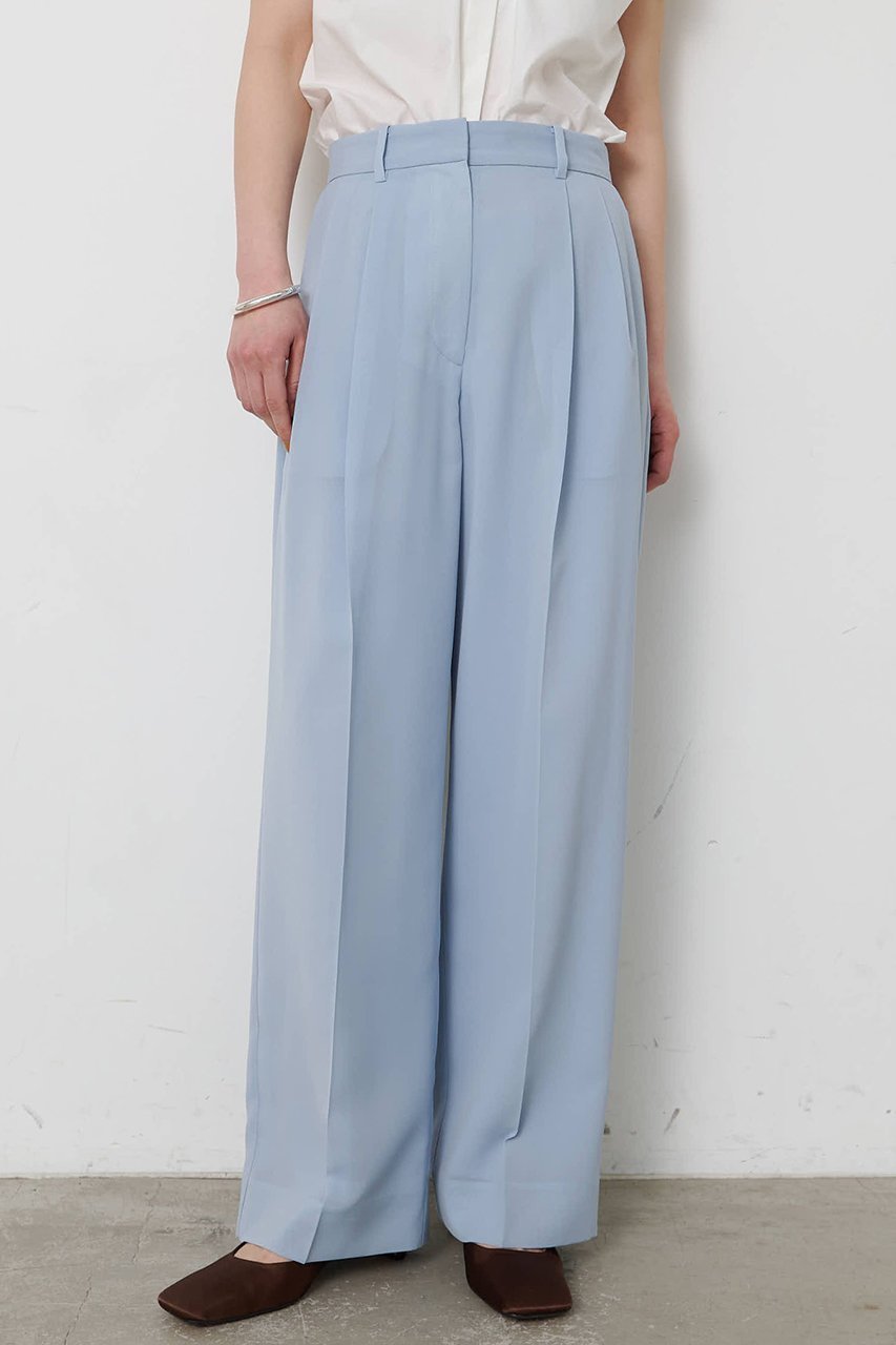 【ウィムガゼット/Whim Gazette】の【THE PAUSE】タックパンツ インテリア・キッズ・メンズ・レディースファッション・服の通販 founy(ファニー) 　ファッション　Fashion　レディースファッション　Fashion for Women　パンツ　Pants & Trousers　おすすめ　Recommended / Our Picks　シアー　Sheer, See-Through　セットアップ　Set-Up, Coordinated Outfit　パステル　Pastel, Soft Color　マニッシュ　Mannish, Boyish　ワイド　Wide, Wide Fit　新作・新入荷　New Arrivals / New In　スカイブルー|ID: prp329100004889184 ipo3291000000036526294