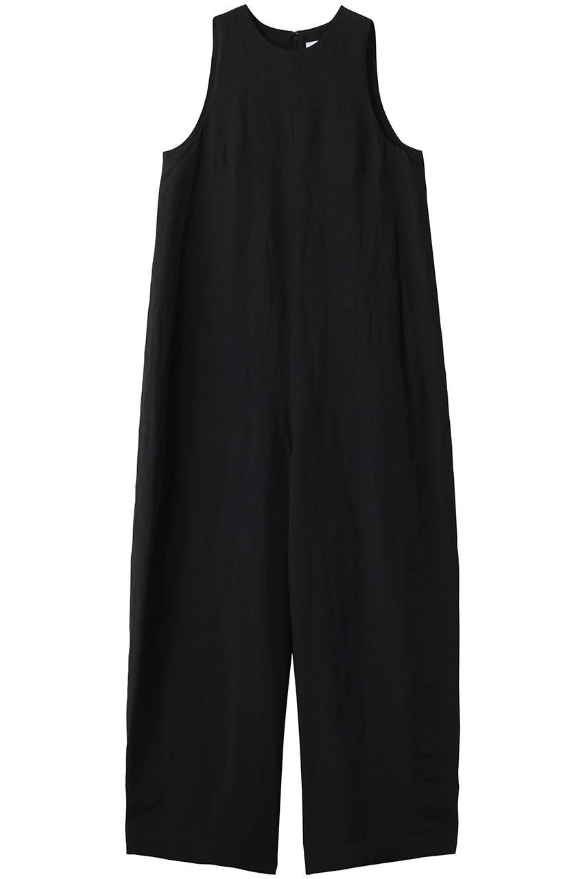 【サクラ/SACRA】のレーヨンリネンタンブルオールインワン インテリア・キッズ・メンズ・レディースファッション・服の通販 founy(ファウニー) 　ファッション　Fashion　レディースファッション　Fashion for Women　パンツ　Pants & Trousers　アメリカン　American Style　オケージョン　Occasion Wear　スリーブ　Sleeve, Long Sleeve / Short Sleeve　デコルテ　Décolleté, Neckline　ブラック|ID: prp329100004889186 ipo3291000000036896008