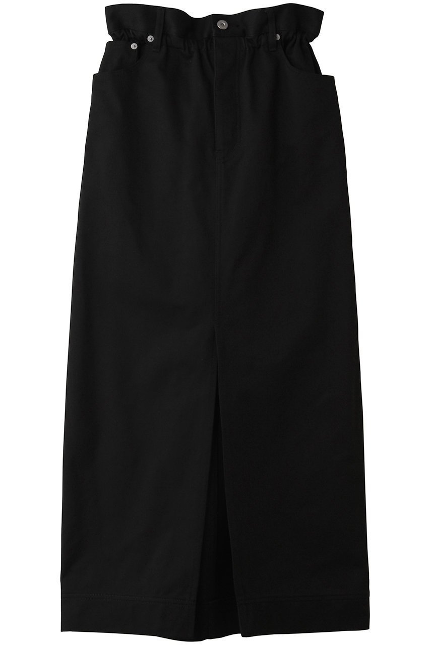 【サクラ/SACRA】のハイカウントチノクロスウエストギャザースカート インテリア・キッズ・メンズ・レディースファッション・服の通販 founy(ファニー) 　ファッション　Fashion　レディースファッション　Fashion for Women　スカート　Skirts　おすすめ　Recommended / Our Picks　ギャザー　Gathered, Ruffled　ショート　Short, Short Length　ストレート　Straight, Straight Cut　スリット　Slit, Slit Detail　ツイル　Twist, Twisted Detail　トレンド　Trend, Trending Now　ドローストリング　Drawstring, Pull Cord　フロント　Front, Front Design　ポケット　Pocket, Pocket Detail　新作・新入荷　New Arrivals / New In　ブラック|ID: prp329100004889187 ipo3291000000036526321