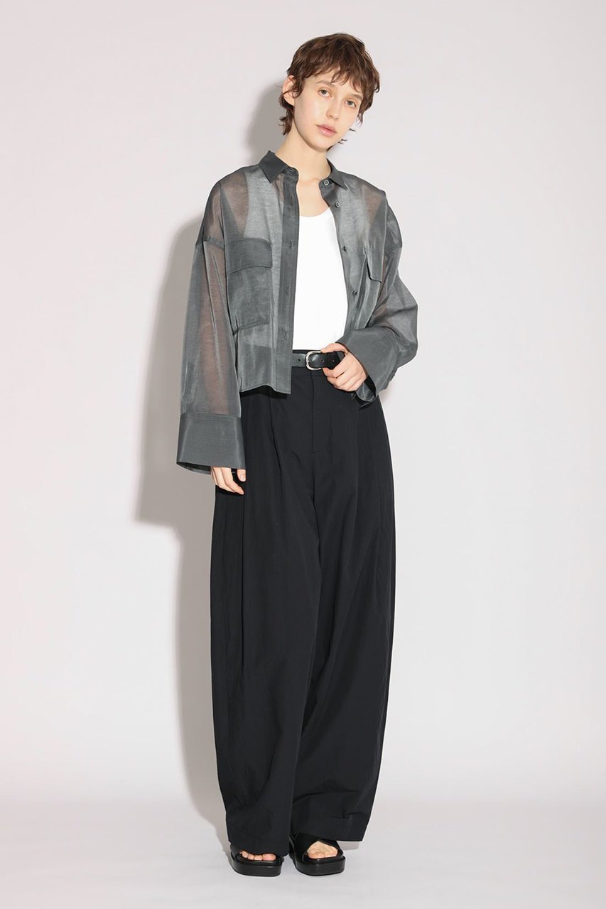 【サクラ/SACRA】のハイカウントコットンタンブルタックパンツ 大人の最旬トレンドファッション＆コーディネート founy(ファウニー) 　ファッション　Fashion　レディースファッション　Fashion for Women　パンツ　Pants & Trousers　イタリア　Italy　ワッシャー　Washer, Crinkled Finish　other-7|ID: prp329100004889188 ipo3291000000036901640