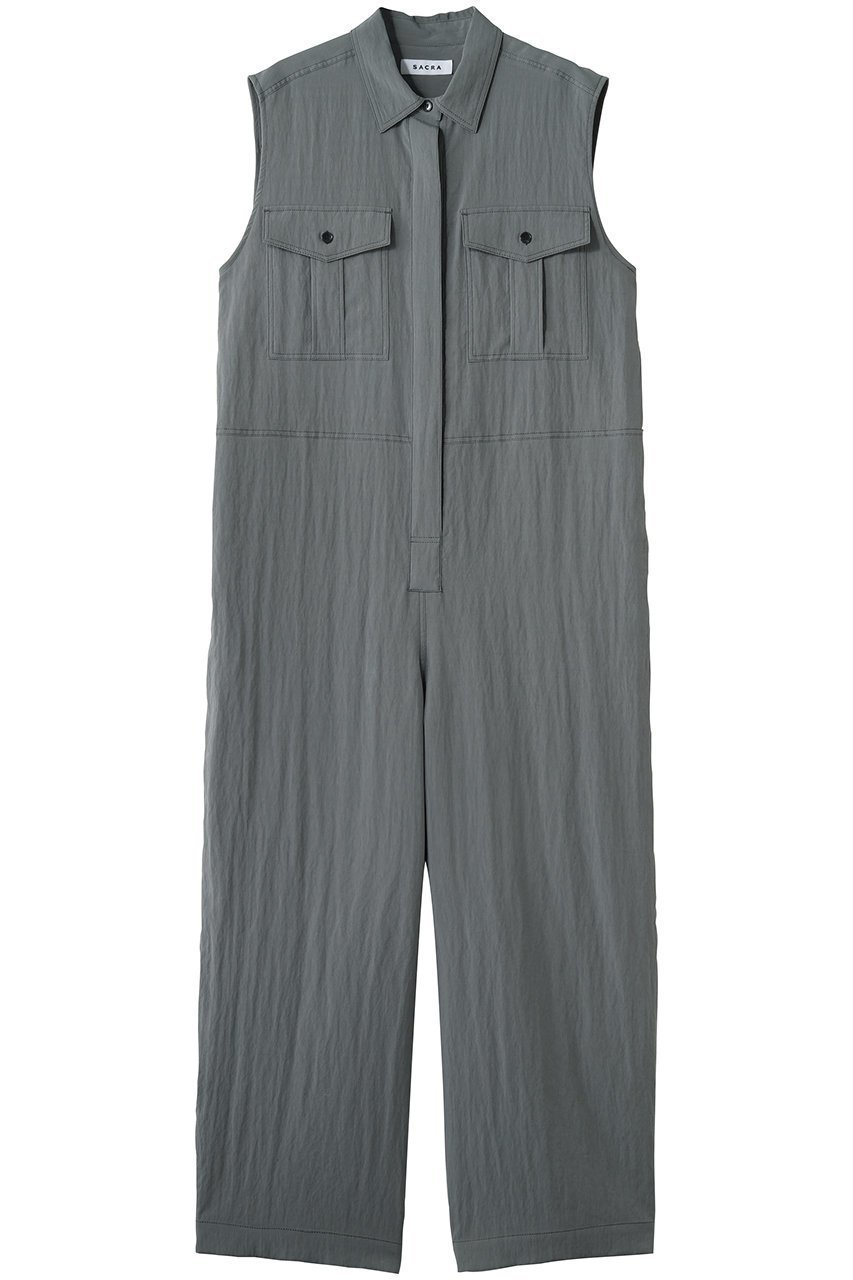 【サクラ/SACRA】のセルロースナイロンタンブラーオールインワン インテリア・キッズ・メンズ・レディースファッション・服の通販 founy(ファニー) 　ファッション　Fashion　レディースファッション　Fashion for Women　パンツ　Pants & Trousers　おすすめ　Recommended / Our Picks　シューズ　Shoes, Footwear　ドレープ　Drape, Draping Fabric　ビンテージ　Vintage, Retro Style　ポケット　Pocket, Pocket Detail　ミリタリー　Military, Army Style　ワーク　Workwear, Utility Style　新作・新入荷　New Arrivals / New In　グレー|ID: prp329100004889189 ipo3291000000036526348