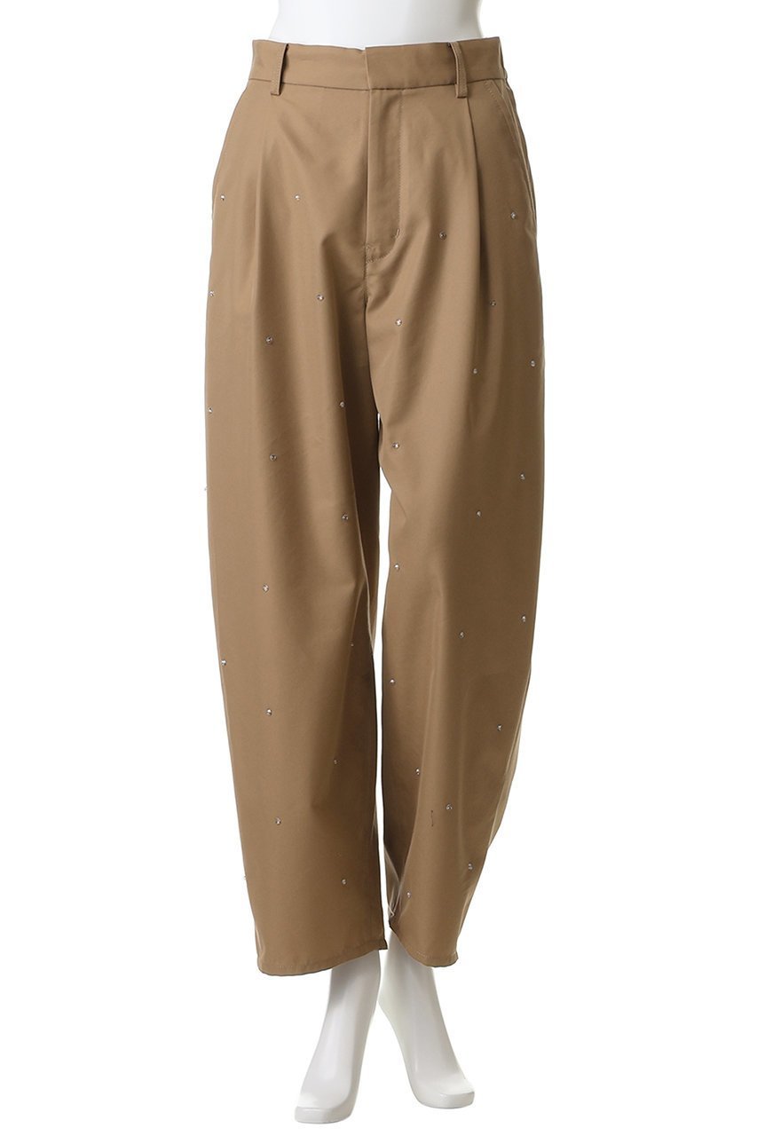 【ミュベール/MUVEIL】のビジュー付きチノパンツ 人気、トレンドファッション・服の通販 founy(ファニー) 　ファッション　Fashion　レディースファッション　Fashion for Women　パンツ　Pants & Trousers　おすすめ　Recommended / Our Picks　ツイル　Twist, Twisted Detail　ビジュー　Bijou, Jewel-like Accent　フロント　Front, Front Design　ラグジュアリー　Luxury, Elegant　新作・新入荷　New Arrivals / New In　other-2|ID: prp329100004889193 ipo3291000000036526381