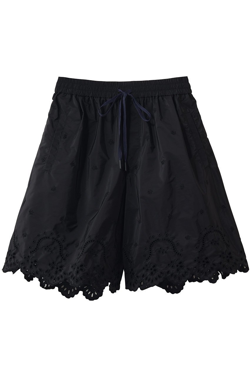 【ミュベール/MUVEIL】のオリジナルレースショートパンツ インテリア・キッズ・メンズ・レディースファッション・服の通販 founy(ファニー) 　ファッション　Fashion　レディースファッション　Fashion for Women　パンツ　Pants & Trousers　ショートパンツ・ハーフパンツ　High-Waisted & Relaxed Shorts　エレガント 上品　Elegant　ショート　Short, Short Length　スポーティ　Sporty, Casual Athletic　タフタ　Taffeta, Structured Fabric　メッシュ　Mesh, Net Fabric　夏　Summer　新作・新入荷　New Arrivals / New In　ブラック|ID: prp329100004889194 ipo3291000000036526387