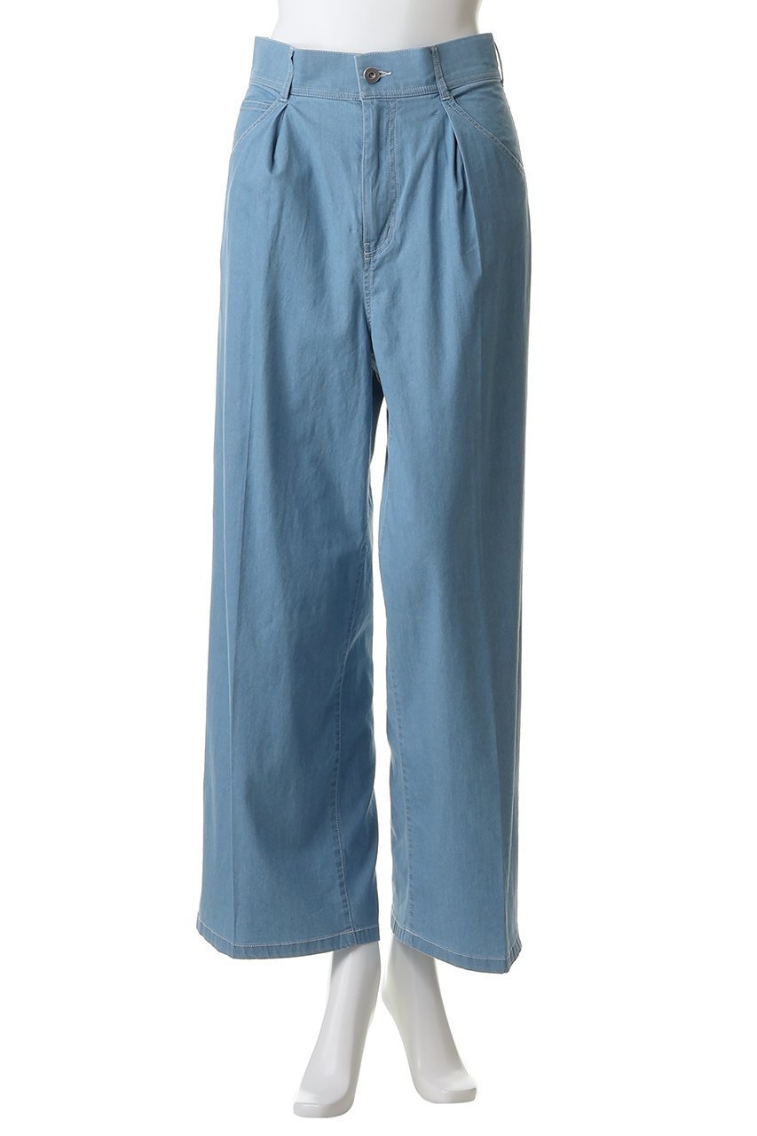 【ティアラ/Tiara】のデニムタックパンツ 人気、トレンドファッション・服の通販 founy(ファニー) 　ファッション　Fashion　レディースファッション　Fashion for Women　パンツ　Pants & Trousers　デニムパンツ・ジーンズ・美脚デニム　Denim Jeans & Pants　ストレッチ　Stretch, Stretchy Fabric　デニム　Denim, Jeans Material　トレンド　Trend, Trending Now　ワイド　Wide, Wide Fit　新作・新入荷　New Arrivals / New In　other-2|ID: prp329100004889195 ipo3291000000036526400