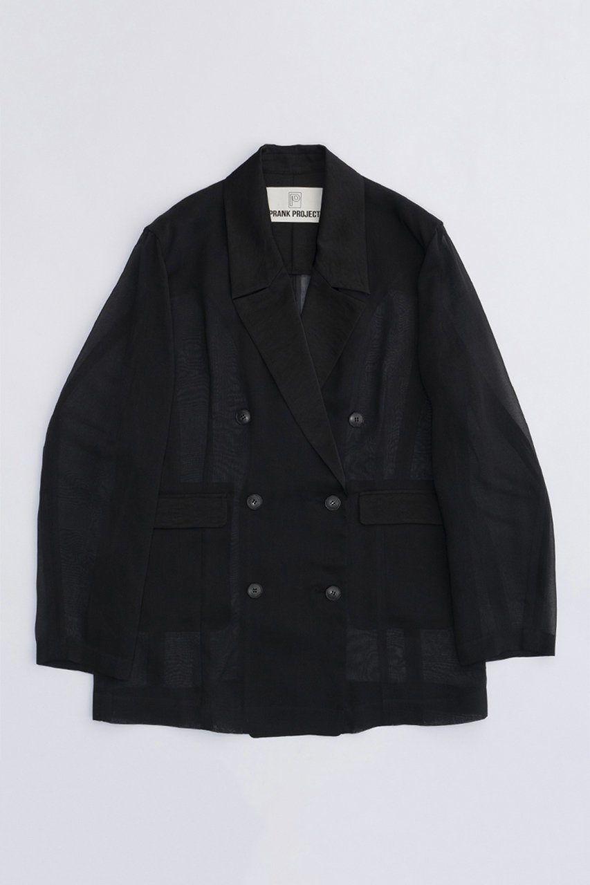 【プランク プロジェクト/PRANK PROJECT】のシースルーサテンコンビジャケット / See-through Satin Combi Jacket インテリア・キッズ・メンズ・レディースファッション・服の通販 founy(ファウニー) ファッション Fashion レディースファッション Fashion for Women アウター Coat / Outerwear Collection レディースジャケット・軽アウター Jackets オケージョン Occasion Wear オーガンジー Organza Fabric グラフィック Graphic, Graphic Design ジャケット Jacket, Outerwear 夏 Summer 羽織 Haori, Light Jacket BLK(ブラック)|ID: prp329100004889229 ipo3291000000036530274