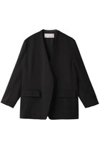 【ウィムガゼット/Whim Gazette】のツイルカラーレスジャケット 人気、トレンドファッション・服の通販 founy(ファニー) ファッション Fashion レディースファッション Fashion for Women アウター Coat / Outerwear Collection レディースジャケット・軽アウター Jackets カーディガン Cardigan, Knitwear シンプル Simple, Minimal ジャケット Jacket, Outerwear ツイル Twist, Twisted Detail ブルゾン Blouson, Bomber Jacket ロング Long, Long-Length エレガント 上品 Elegant thumbnail ブラック|ID: prp329100004889233 ipo3291000000036530395