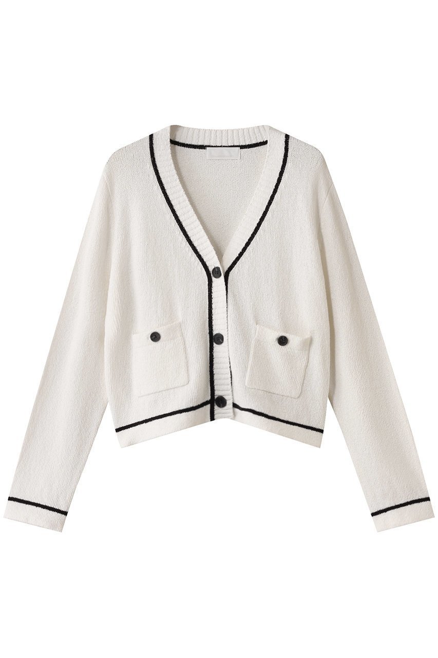 【ガリャルダガランテ/GALLARDAGALANTE】のトリミングブークレーカーディガン インテリア・キッズ・メンズ・レディースファッション・服の通販 founy(ファニー) ファッション Fashion レディースファッション Fashion for Women トップス・カットソー Cut & Sew Tops ニット Knit Tops & Sweaters カーディガン・羽織り Layered Style Cardigans おすすめ Recommended / Our Picks アンサンブル Ensemble Set カーディガン Cardigan, Knitwear ショート Short, Short Length タンク Tank Top, Sleeveless Top トリミング Trimming, Decorative Edge バランス Balance, Style Balance ボトム Bottoms, Lower Wear ホワイト|ID: prp329100004889245 ipo3291000000036530709