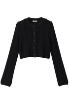 【ウィムガゼット/Whim Gazette】の【GEMINI】フリルカーディガン 人気、トレンドファッション・服の通販 founy(ファニー) ファッション Fashion レディースファッション Fashion for Women トップス・カットソー Cut & Sew Tops ニット Knit Tops & Sweaters カーディガン・羽織り Layered Style Cardigans カーディガン Cardigan, Knitwear コンパクト Compact, Small Size フォルム Silhouette, Form フリル Frill, Ruffle thumbnail ブラック|ID: prp329100004889246 ipo3291000000036530738