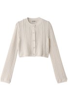 【ウィムガゼット/Whim Gazette】の【GEMINI】フリルカーディガン 人気、トレンドファッション・服の通販 founy(ファニー) ファッション Fashion レディースファッション Fashion for Women トップス・カットソー Cut & Sew Tops ニット Knit Tops & Sweaters カーディガン・羽織り Layered Style Cardigans カーディガン Cardigan, Knitwear コンパクト Compact, Small Size フォルム Silhouette, Form フリル Frill, Ruffle thumbnail オフホワイト|ID: prp329100004889246 ipo3291000000036530739