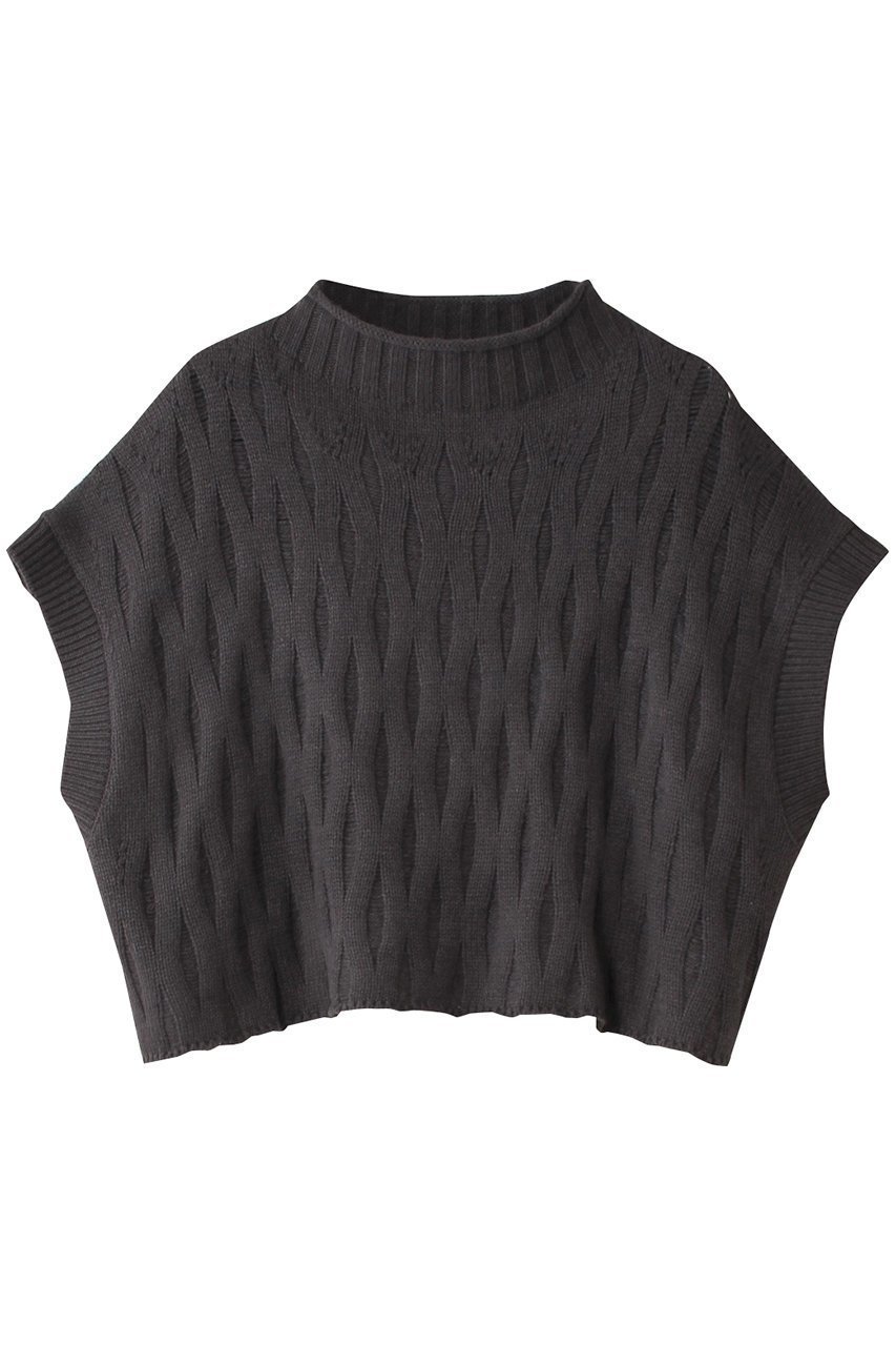 【ミズイロ インド/mizuiro ind】のpattern knitting short vest ベスト インテリア・キッズ・メンズ・レディースファッション・服の通販 founy(ファウニー) 　ファッション　Fashion　レディースファッション　Fashion for Women　トップス・カットソー　Cut & Sew Tops　ニット　Knit Tops & Sweaters　ベスト&ジレ / 重ね着スタイル　Vests & Gilets　カジュアルプルオーバー・ニットトップス　Pullovers & Knit Tops / Casual Pullovers　インナー　Innerwear　クロップド　Cropped, Short Length　シアー　Sheer, See-Through　ジャケット　Jacket, Outerwear　トレンド　Trend, Trending Now　パターン　Pattern, Design Print　ベスト　Vest, Waistcoat　gray|ID: prp329100004889254 ipo3291000000036530911