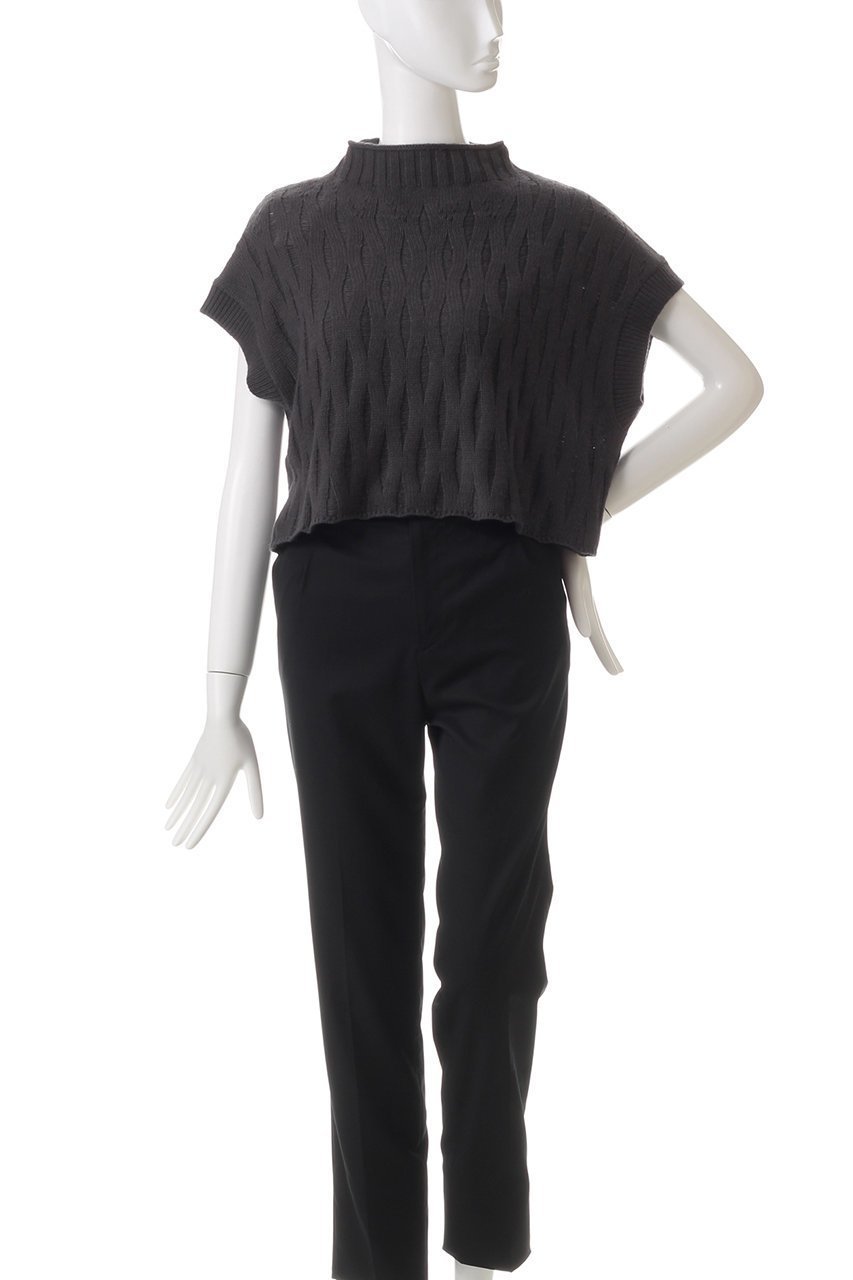 【ミズイロ インド/mizuiro ind】のpattern knitting short vest ベスト 大人の最旬トレンドファッション＆コーディネート founy(ファウニー) 　ファッション　Fashion　レディースファッション　Fashion for Women　トップス・カットソー　Cut & Sew Tops　ニット　Knit Tops & Sweaters　ベスト&ジレ / 重ね着スタイル　Vests & Gilets　カジュアルプルオーバー・ニットトップス　Pullovers & Knit Tops / Casual Pullovers　インナー　Innerwear　クロップド　Cropped, Short Length　シアー　Sheer, See-Through　ジャケット　Jacket, Outerwear　トレンド　Trend, Trending Now　パターン　Pattern, Design Print　ベスト　Vest, Waistcoat　other-2|ID: prp329100004889254 ipo3291000000036530913
