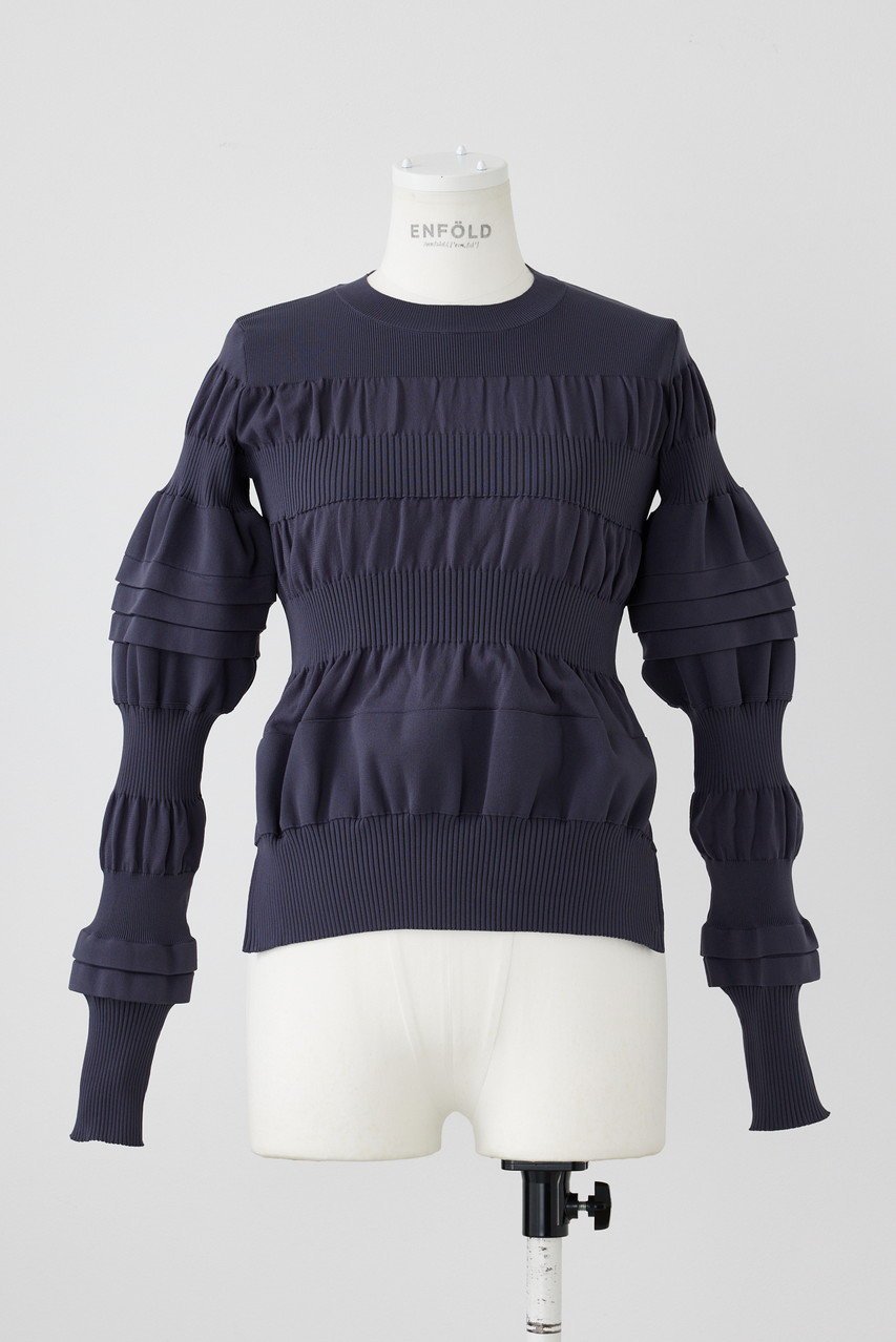 【エンフォルド/ENFOLD】の凸凹 P.O/プルオーバー インテリア・キッズ・メンズ・レディースファッション・服の通販 founy(ファニー) ファッション Fashion レディースファッション Fashion for Women トップス・カットソー Cut & Sew Tops ニット Knit Tops & Sweaters カジュアルプルオーバー・ニットトップス Pullovers & Knit Tops / Casual Pullovers ミックス Mix, Mixed Style グレー|ID: prp329100004889258 ipo3291000000036531067