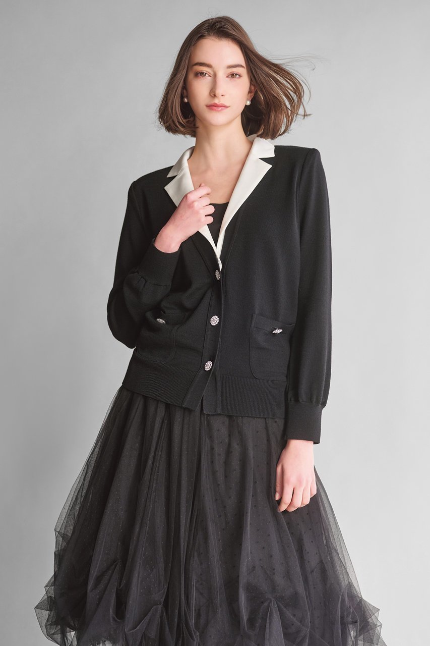 【デイジーリン/DAISY LIN】のカーディガン “クワイエット・ラグジュアリー” 人気、トレンドファッション・服の通販 founy(ファニー) 　ファッション　Fashion　レディースファッション　Fashion for Women　トップス・カットソー　Cut & Sew Tops　ニット　Knit Tops & Sweaters　カーディガン・羽織り　Layered Style Cardigans　エレガント 上品　Elegant　カーディガン　Cardigan, Knitwear　サテン　Satin, Glossy Fabric　シルク　Silk, 100% Silk　ストレッチ　Stretch, Stretchy Fabric　洗える　Machine Washable　other-6|ID: prp329100004889260 ipo3291000000036531112