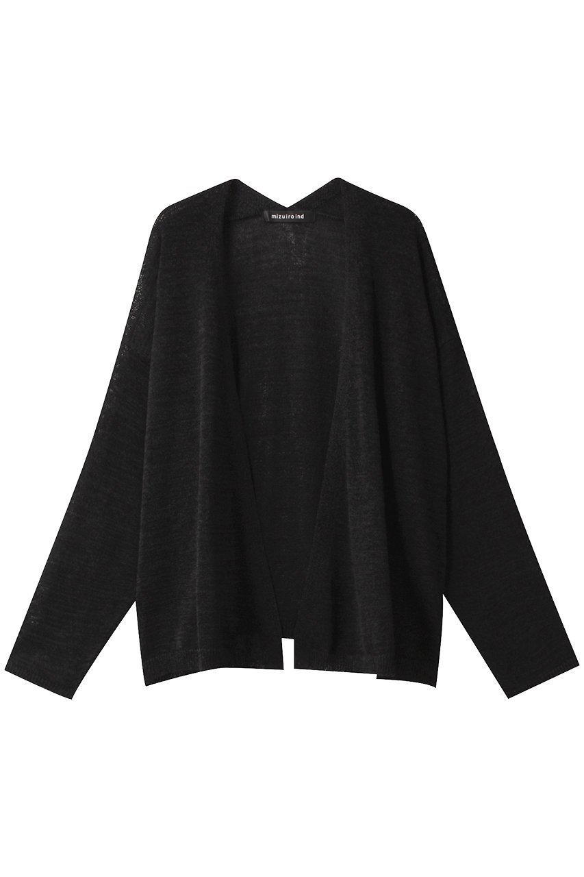 【ミズイロ インド/mizuiro ind】のtape yarn C/D カーディガン インテリア・キッズ・メンズ・レディースファッション・服の通販 founy(ファウニー) 　ファッション　Fashion　レディースファッション　Fashion for Women　トップス・カットソー　Cut & Sew Tops　ニット　Knit Tops & Sweaters　カーディガン・羽織り　Layered Style Cardigans　おすすめ　Recommended / Our Picks　カーディガン　Cardigan, Knitwear　エレガント 上品　Elegant　black|ID: prp329100004889261 ipo3291000000036896551