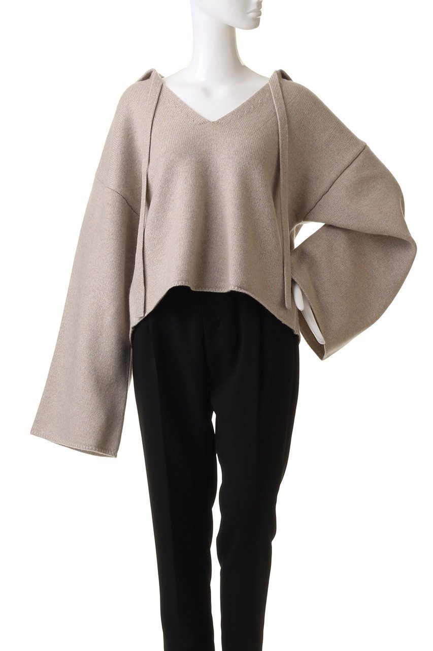 【エリオポール/heliopole】の【PROTAGONISTA】セーラーカラーニット 人気、トレンドファッション・服の通販 founy(ファニー) 　ファッション　Fashion　レディースファッション　Fashion for Women　トップス・カットソー　Cut & Sew Tops　ニット　Knit Tops & Sweaters　カジュアルプルオーバー・ニットトップス　Pullovers & Knit Tops / Casual Pullovers　シンプル　Simple, Minimal　ハイネック　High Neck, Mock Neck　リボン　Ribbon, Bow　ルーズ　Loose, Oversized　other-2|ID: prp329100004889266 ipo3291000000036531301