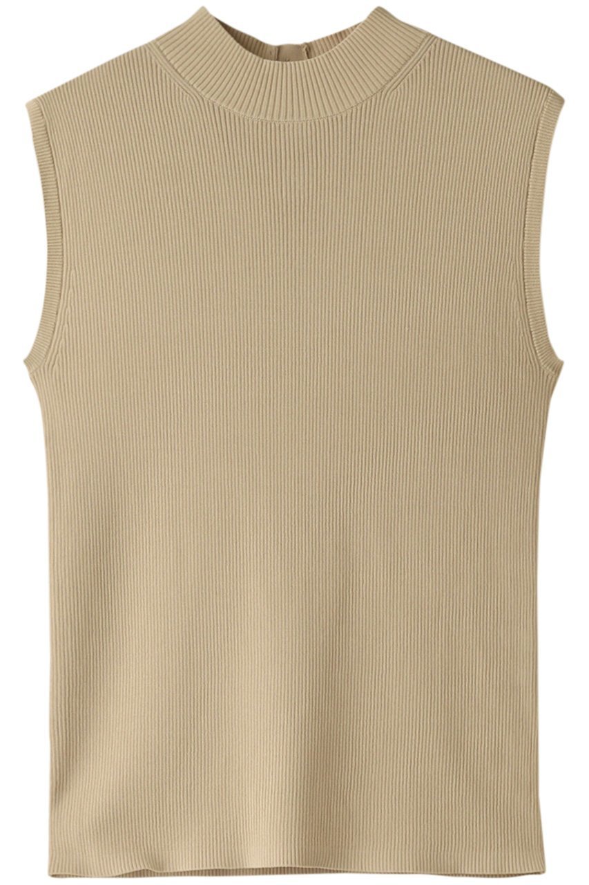 【アルアバイル/allureville】のバック釦ディティールプルオーバー インテリア・キッズ・メンズ・レディースファッション・服の通販 founy(ファウニー) 　ファッション　Fashion　レディースファッション　Fashion for Women　トップス・カットソー　Cut & Sew Tops　ニット　Knit Tops & Sweaters　カジュアルプルオーバー・ニットトップス　Pullovers & Knit Tops / Casual Pullovers　ノースリーブ　Sleeveless, No-Sleeve　フィット　Fit, Slim Fit　ボトルネック　Bottle Neck, Mock Neck　ロング　Long, Long-Length　ベージュ|ID: prp329100004889267 ipo3291000000036906556